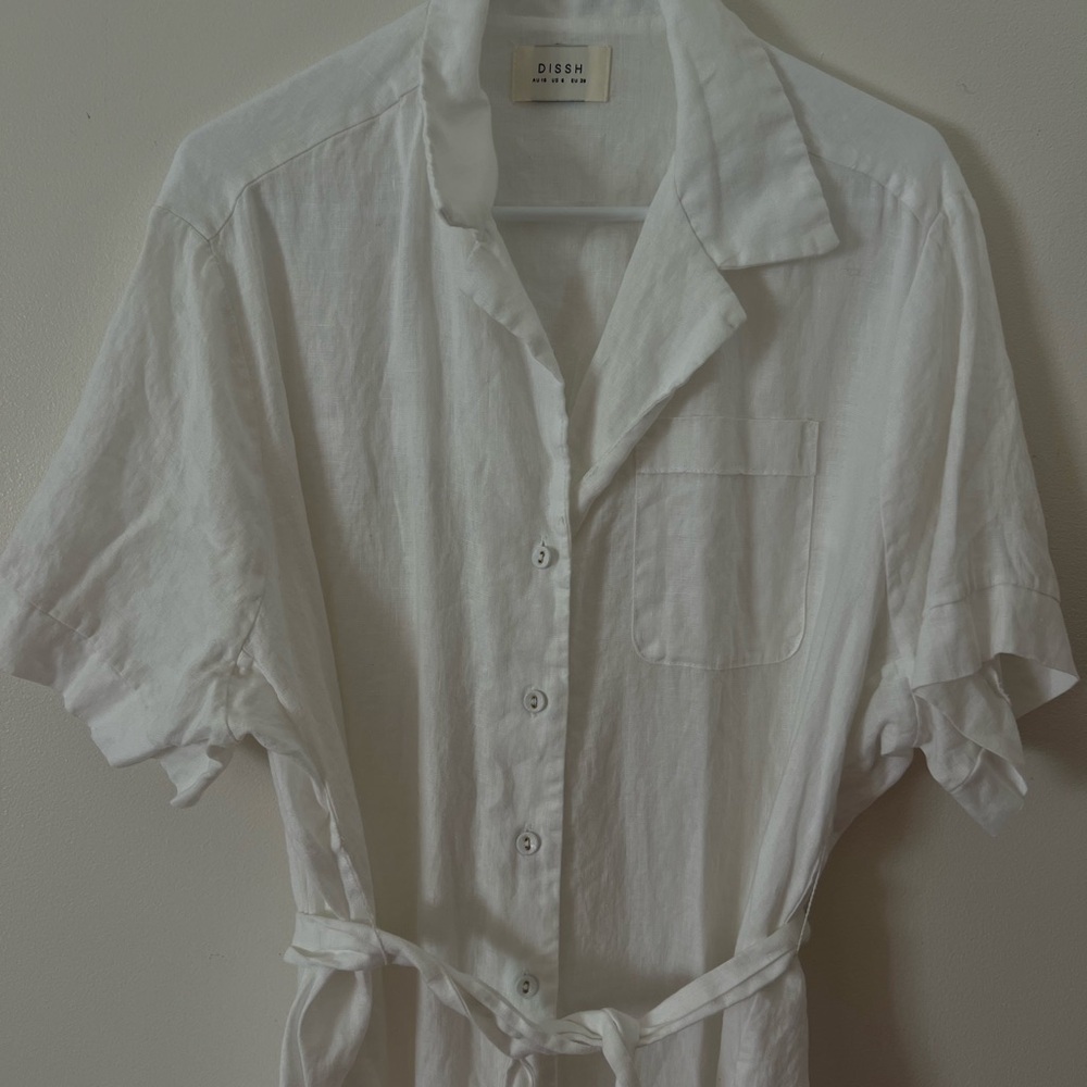 DISSH White Midi Dress size 8